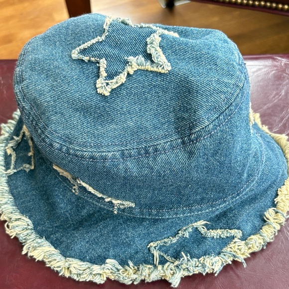 Goorin Bros Blue Denim Star Bucket Hat - Picture 3 of 7